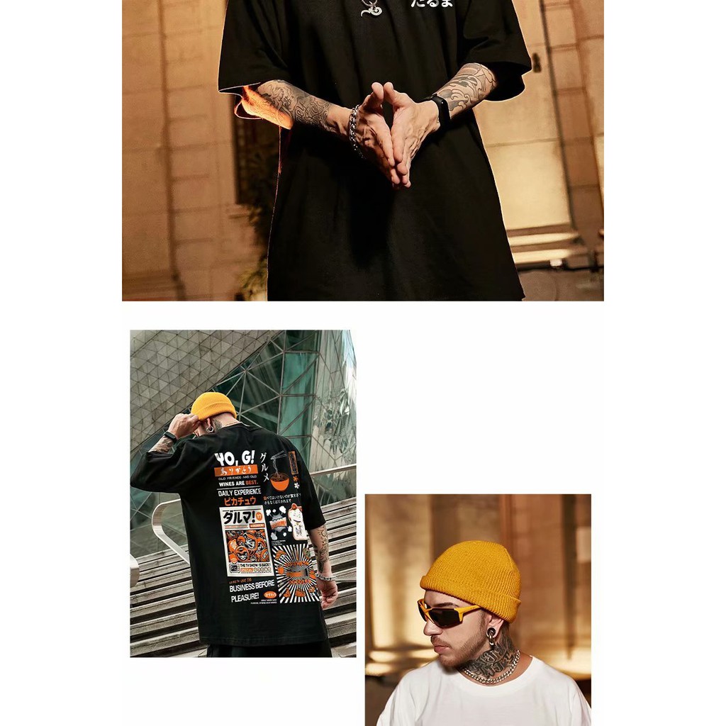 Áo Thun Tay Ngắn Dáng Rộng Phong Cách hip hop Đường Phố Âu Mỹ Thời Trang Cho Nam Và Nữ