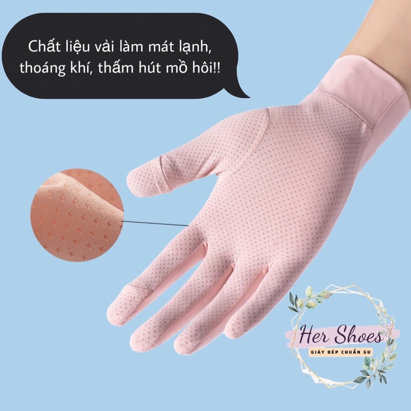 Găng tay chống nắng xuất Nhật chất liệu làm mát da tay - Bao tay chống nắng tia UV 50+