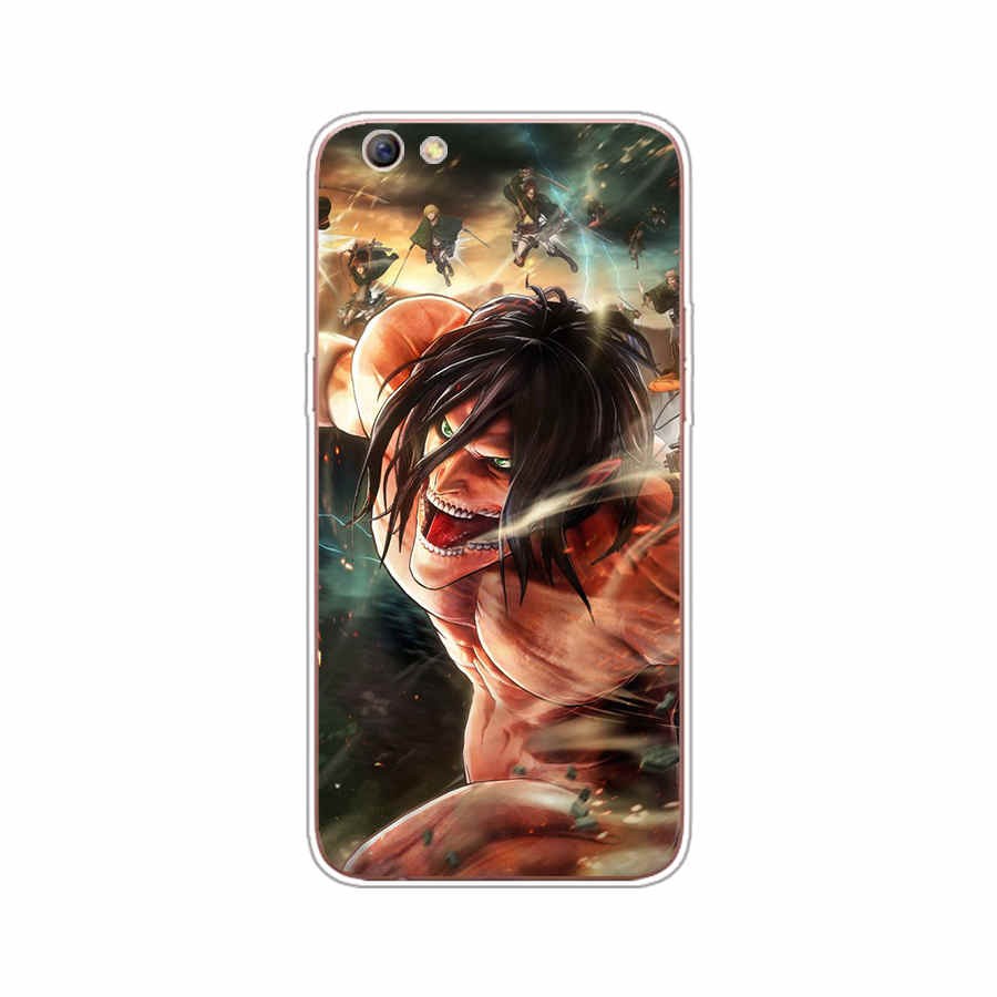 Ốp silicon Tpu Mềm In Hình Attack On Titan Cho Oppo Realme C1 / C2 / 2 Pro / A53 / 2015 / 2020 / R9S