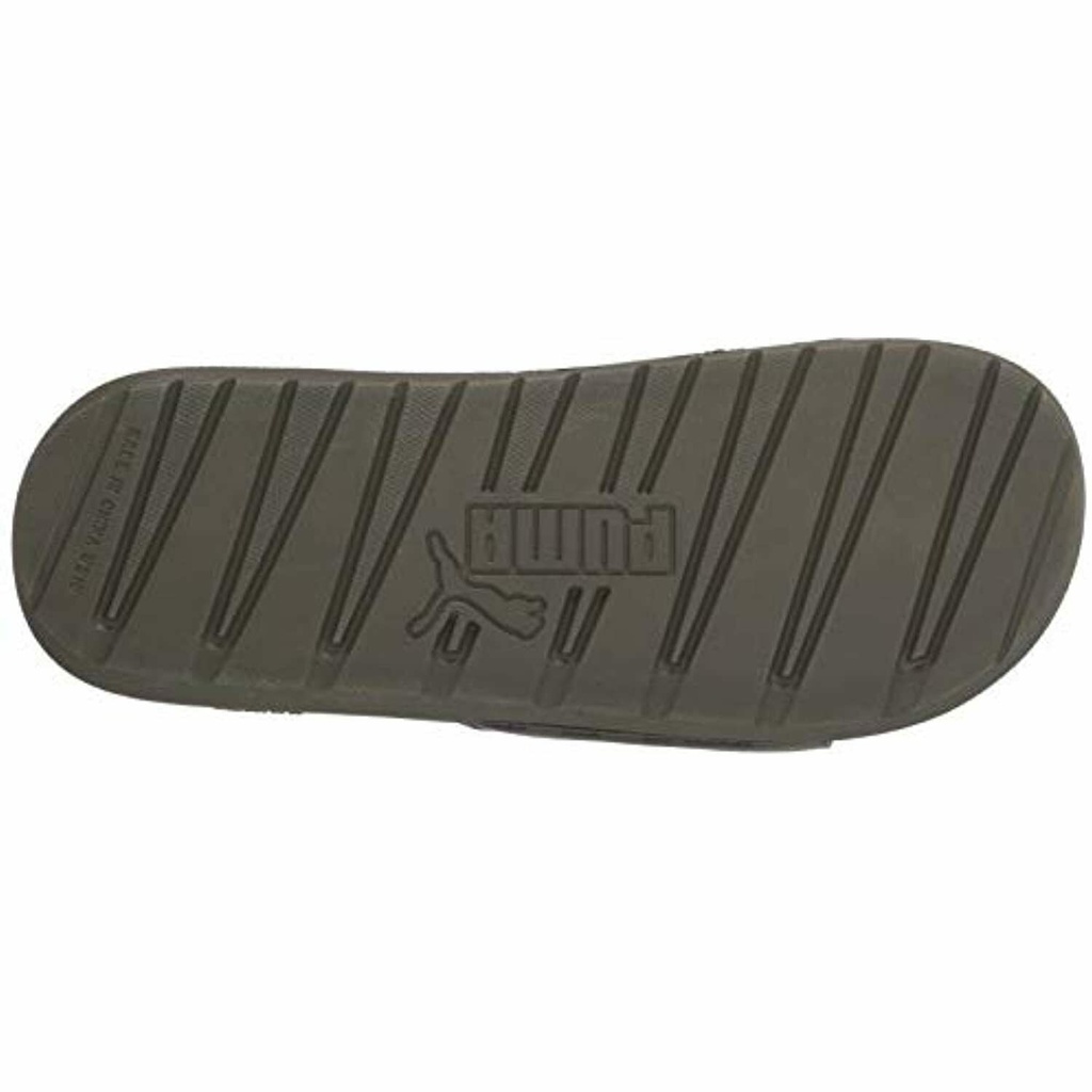 Dép quai ngang PUMA Men's Cool Cat Camo BX JR màu dark olive-puma white size 4C