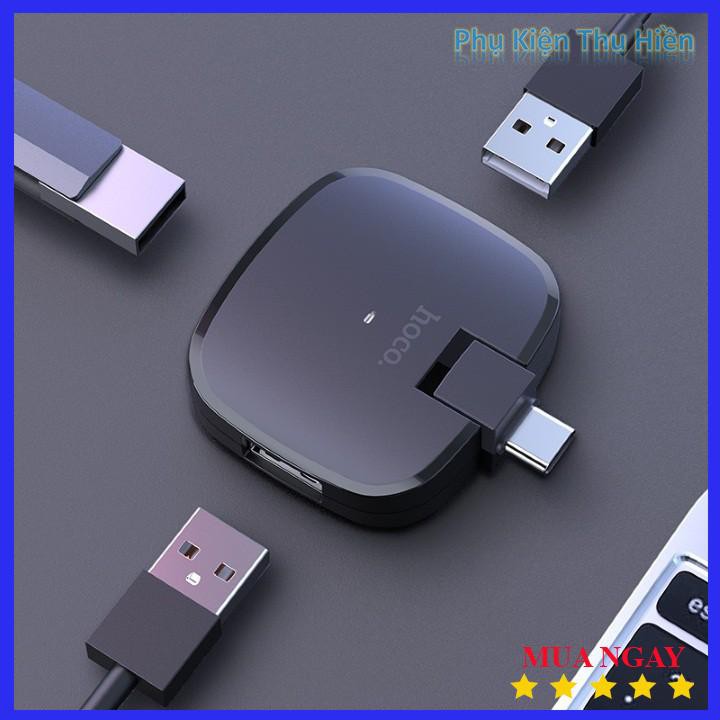 Hoco Hb11 Bộ Chia Chân Cắm Type C Sang 3 Cổng Usb Chính Hãng