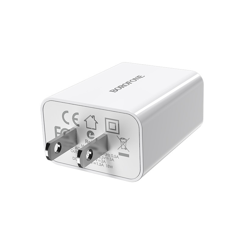 Bộ cốc cáp sạc nhanh Borofone BA21 microUSB hỗ trợ QC 3.0 công suất 18W  Hãng phân phối chính thức
