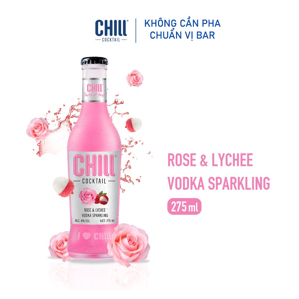 Thùng 6 chai Chill Cocktail Original mix vị 275ml