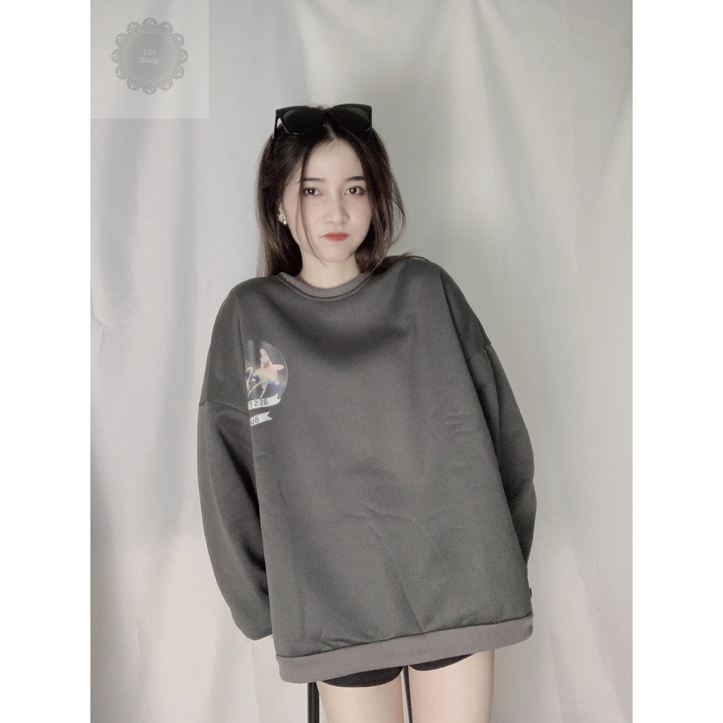 [HD77] Áo Sweater Sao Biển Form Rộng Tay Phồng Hàn Quốc - Liti shop