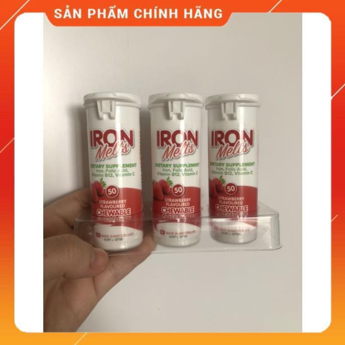 CHÍNH HÃNG Sắt Ngậm Iron Melts 50 Viên Của ÚC