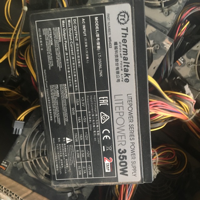 Nguồn cst Thermaltake 350w likenew chính hãng, 8pin vga