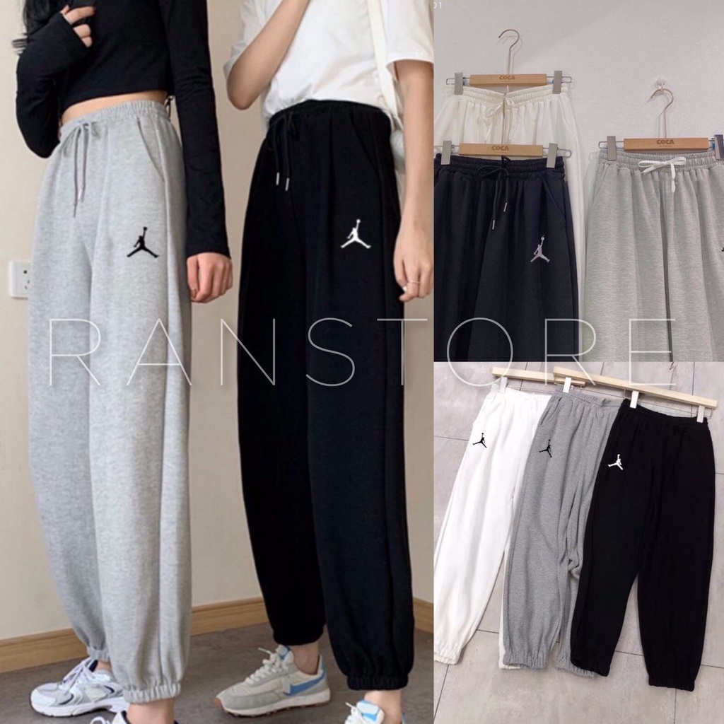 Quần Jogger Nam Nữ Ống Bo Thu Đông Hot 2021- Quần Jogger Nỉ Unisex form rộng_Veestore 🌸