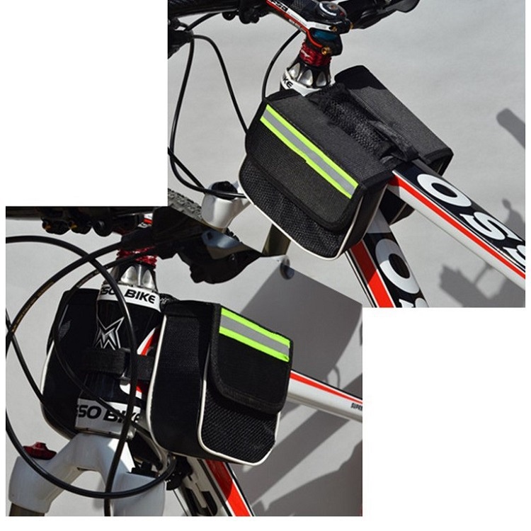 Túi treo xe đạp SHIMANO, túi đựng đồ đeo sườn xe đạp thể thao 2 ngăn, nhỏ gọn-GIANG SƠN BIKE