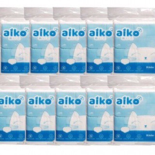Combo 10 gói khăn vải khô đa năng Aiko 270 tờ /gói