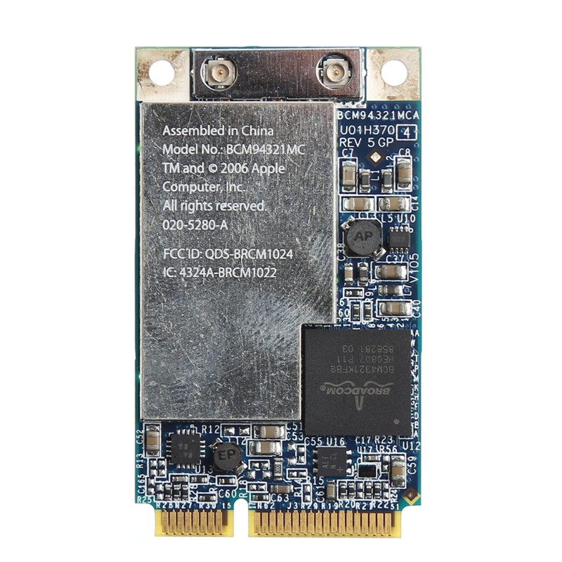 Card Wifi không dây PCI-E 2.4G + 5G 270m cho Apple Macbook bcm94321mc