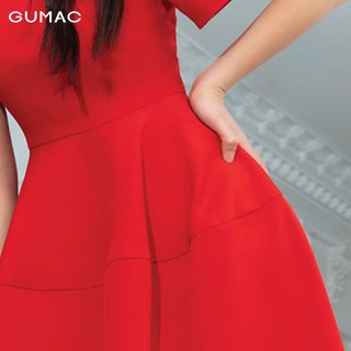 Đầm nữ xòe xếp ly cổ DA10223 GUMAC