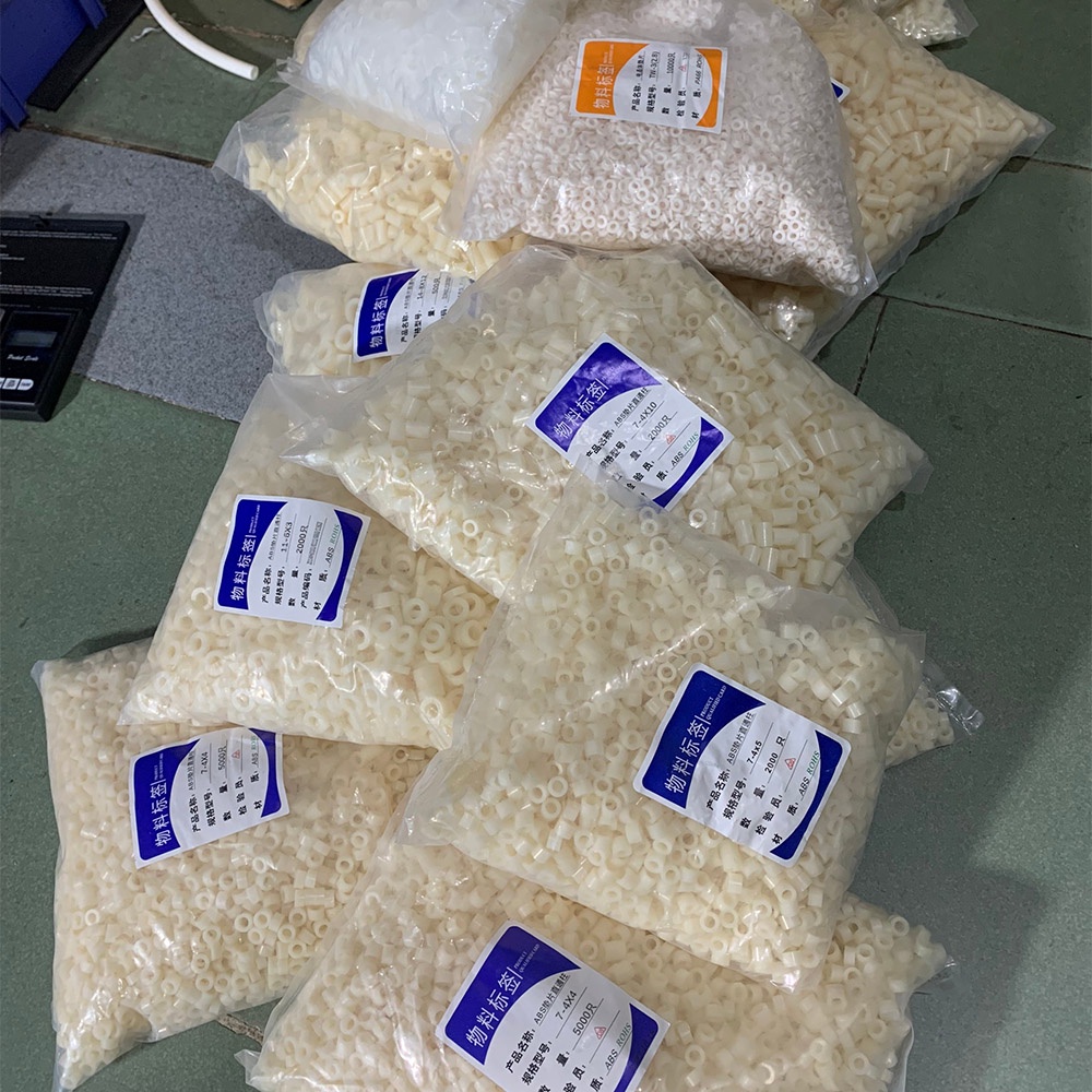 100 cái vòng đệm bằng nhựa ABS M4 cao 1mm 2mm 3mm 4mm 5mm 10mm