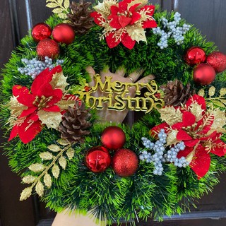 Vòng Trang Trí Giáng Sinh Noel - Vòng Nguyệt Quế  Xanh Lá