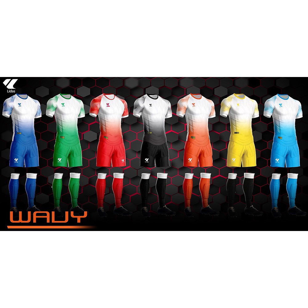 Bộ quần áo thể thao đá bóng Nam - Nữ LIDAS WAVY cao cấp - Nhiều màu sắc – Hàng chính hãng