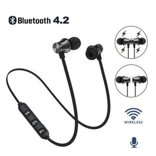 Ele】Tai nghe nhét tai không dây Bluetooth 4.2 tích hợp micro thiết kế từ tính phong cách thể thao