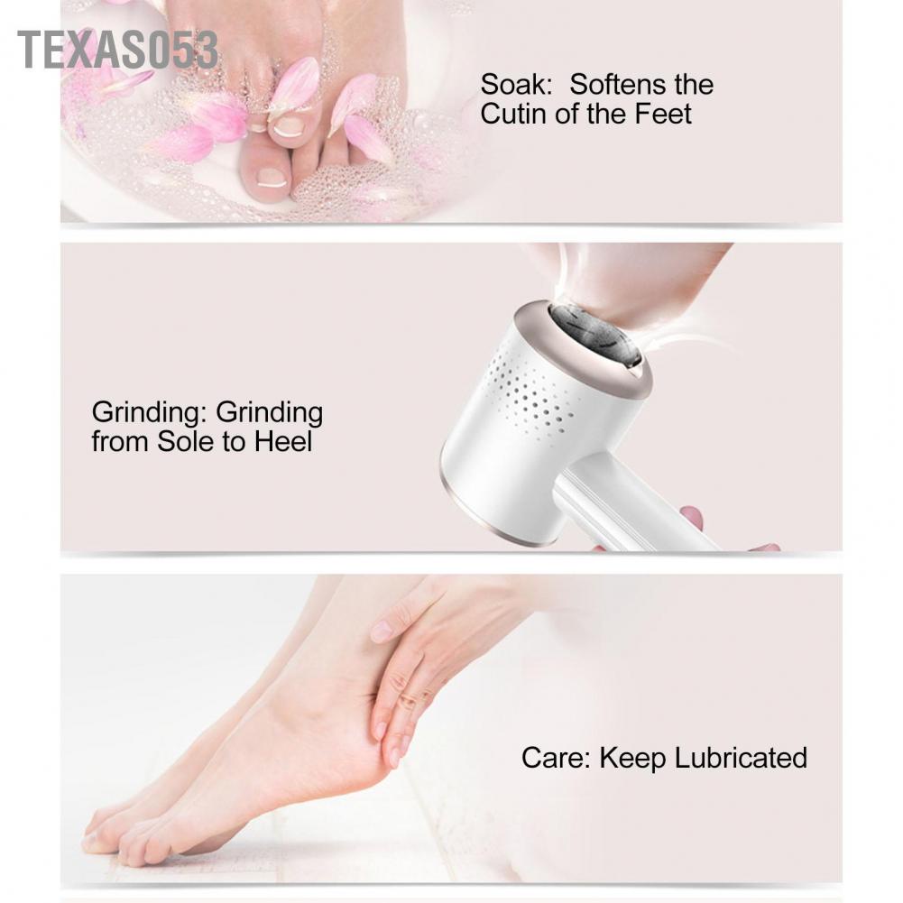 [Hàng mới về] Máy mài gót chân tẩy tế bào chết bằng điện có thể sạc lại đa năng chăm sóc hiệu quả