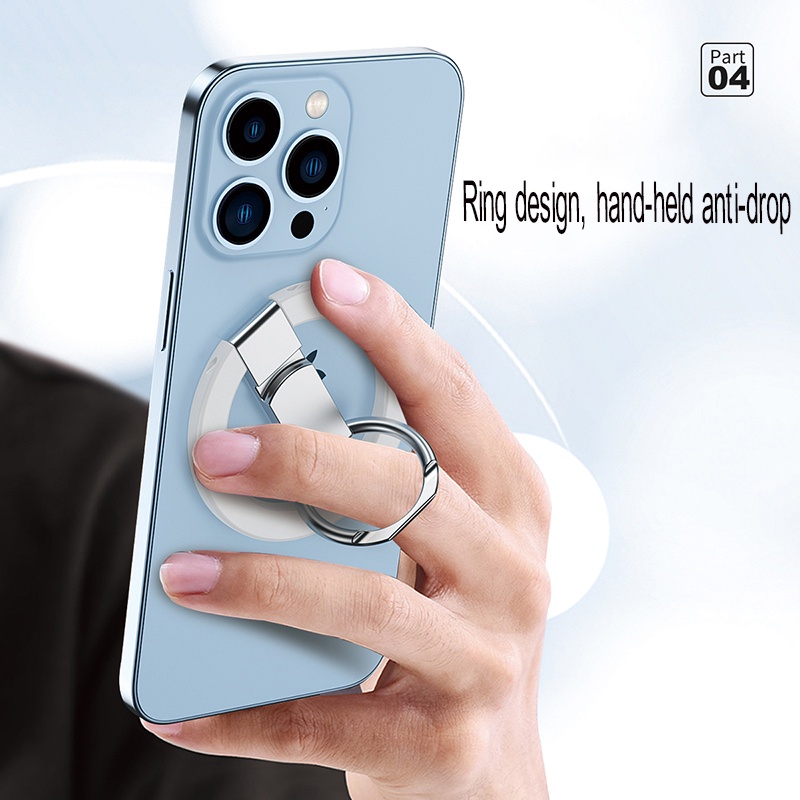 Lenuo Giá Đỡ Hút Nam Châm Điện Thoại Dạng Nhẫn Bằng Hợp Kim Nam Châm Thông Dụng Cho Magsafe