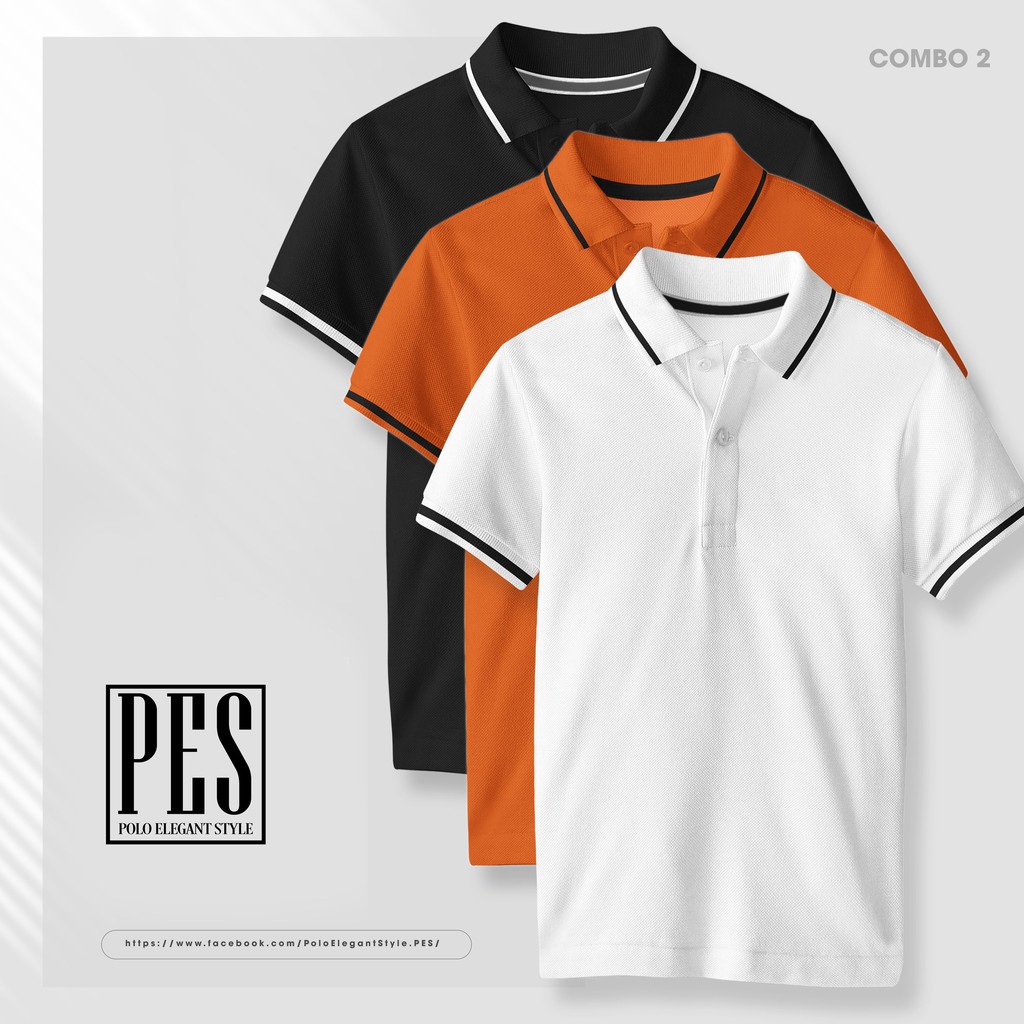 Áo Polo nam trơn PES BASIC 6 màu vải cá sấu siêu mát, giặt không bị xù lông thích hợp mặc nhà, đi chơi, đi du lịch | BigBuy360 - bigbuy360.vn