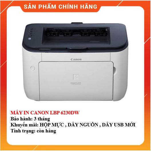 MÁY IN CANON LBP 6230DW - KÈM HỘP MỰC , DÂY NGUỒN , DÂY USB MỚI - AALO.VN