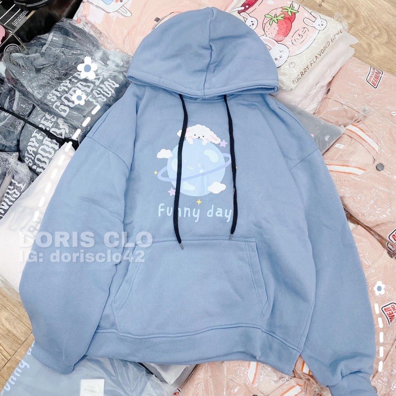 ♦️Áo Hoddie Nỉ Funny Day - Tay Cánh Dơi Dưới 75kg | BigBuy360 - bigbuy360.vn