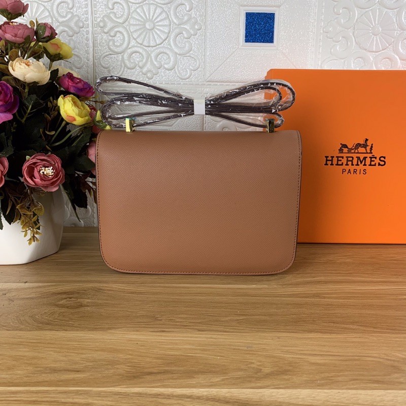 Túi xách Hermes constance màu nâu bò size 23cm (có sẵn)