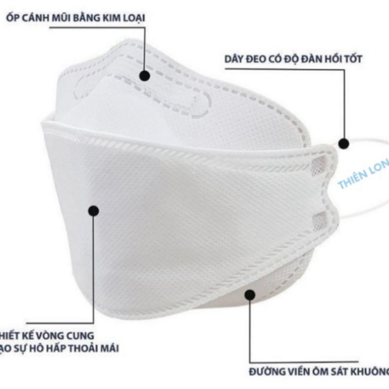 [set 10 cái] Khẩu trang KF94 UNI MASK 4 lớp kháng khuẩn công nghệ 4D HÀN QUỐC hàng chính hãng công ty