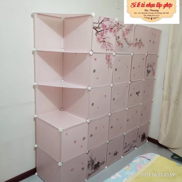 TỦ NHỰA LẮP GHÉP 8 NGĂN SIZE SÂU 47cm. Tặng kèm 1 treo đồ. Mẫu cực sang chảnh.