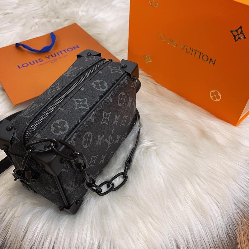 Túi chéo Hoa đen Mini Soft Trunk full box - Túi chéo nam cao cấp