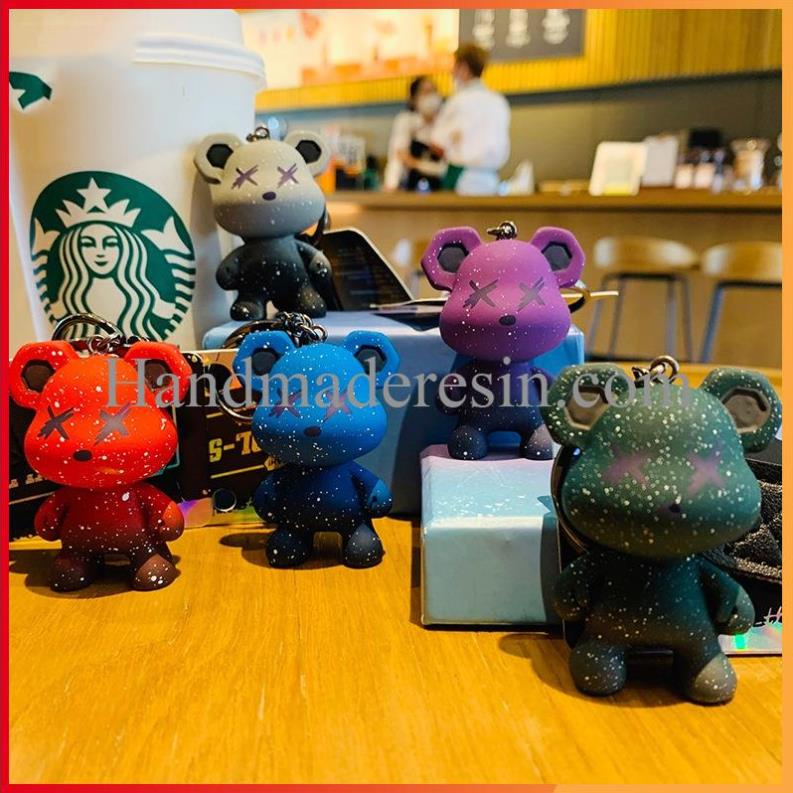 Handmade Móc Khóa Hoạt Hình Gấu Tắc Kè Hoa Sặc Sỡ