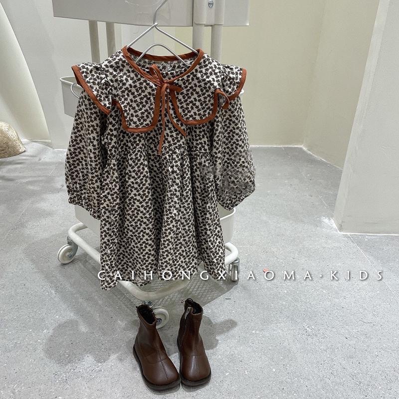 Váy nâu xinh cho bé gái