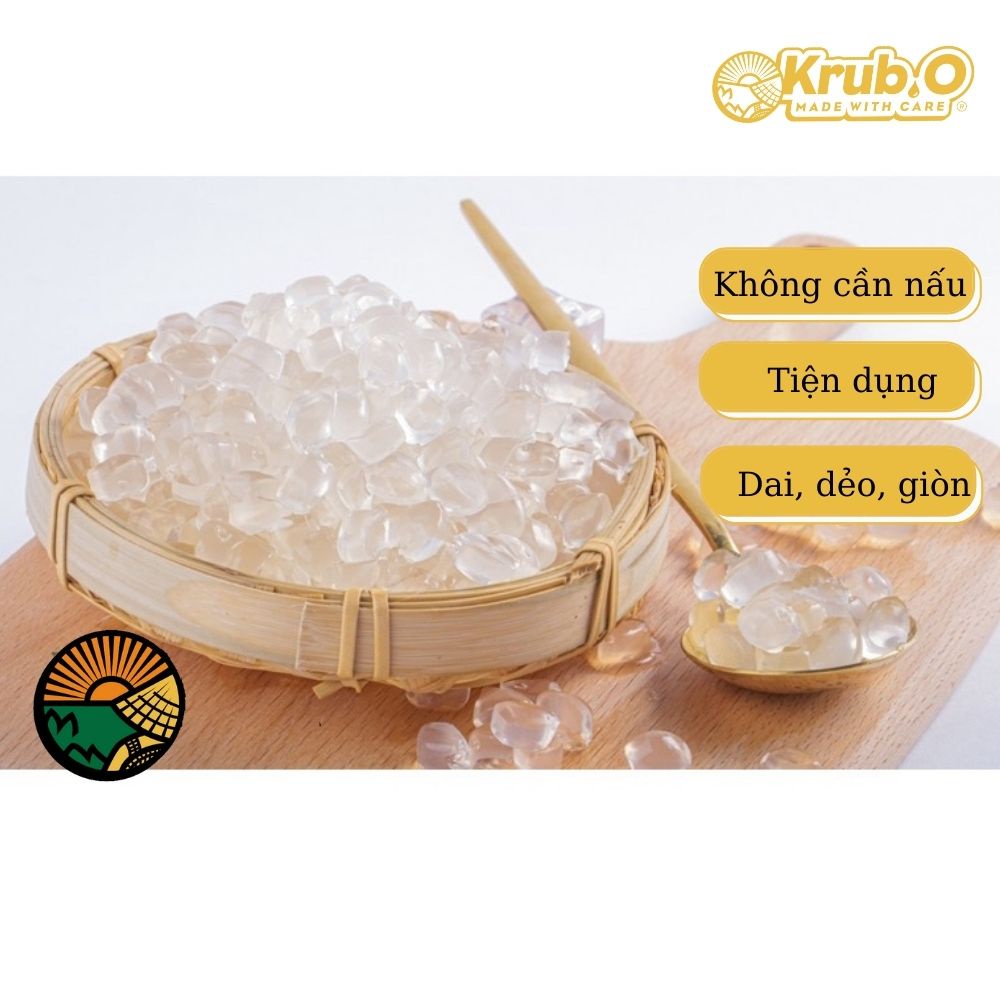 Trân châu trắng túi trân châu 3Q nguyên liệu làm trà sữa KRUBO thơm ngon siêu sạch dai dẻo đậm vị 1kg