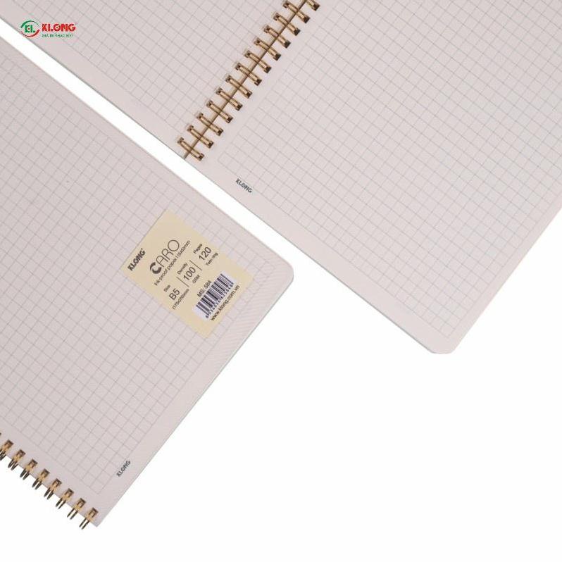 Vở lò xo kép Caro mm B5 - 120 trang; MS: 584