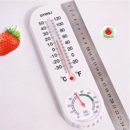 Nhiệt Kế Tích Hợp Máy Đo Độ Ẩm Không Khí Gắn Tường 🍉Duashop🍉