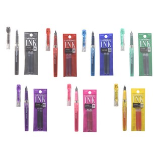 Bộ 1 bút mực Nhật Bản Preppy F03 và vỉ 2 ống mực chính hãng