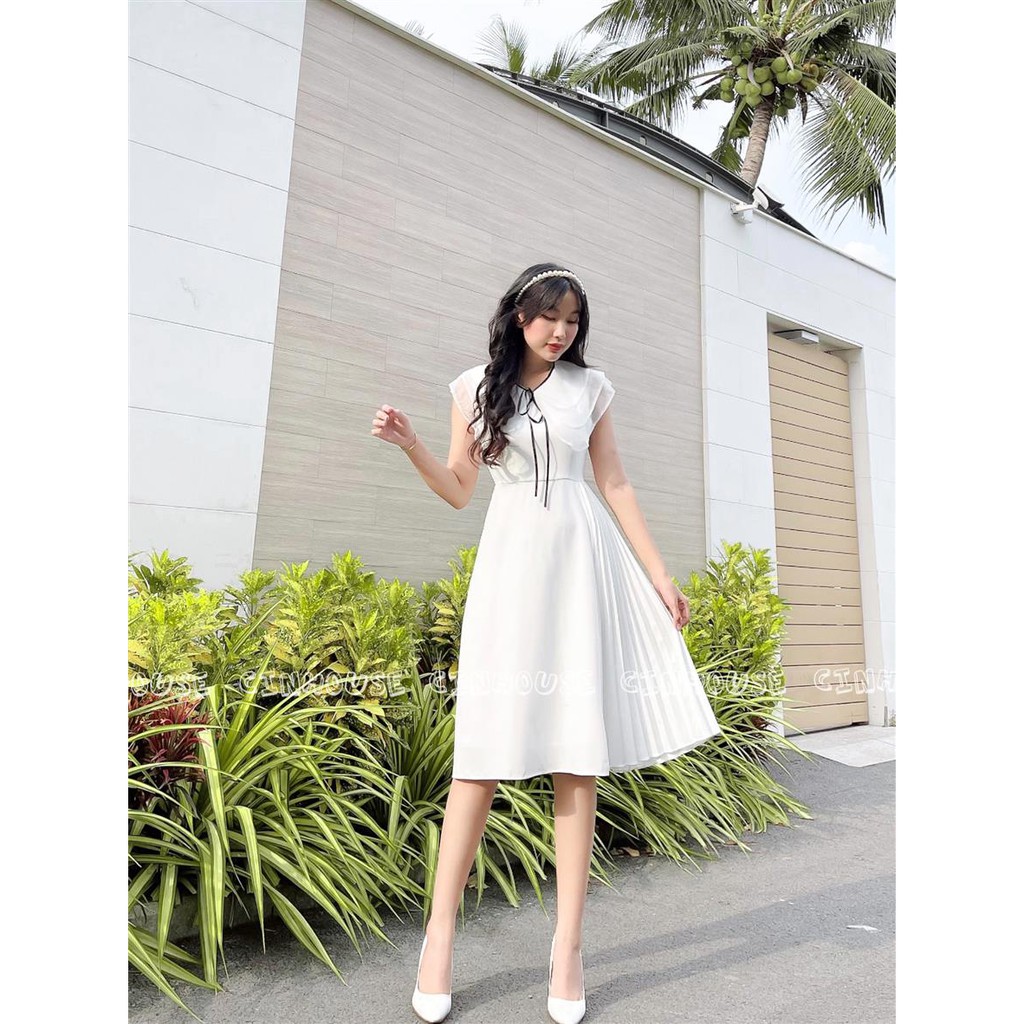 Đầm thiết kế Kasa 0902 dập ly sang trọng Cin House