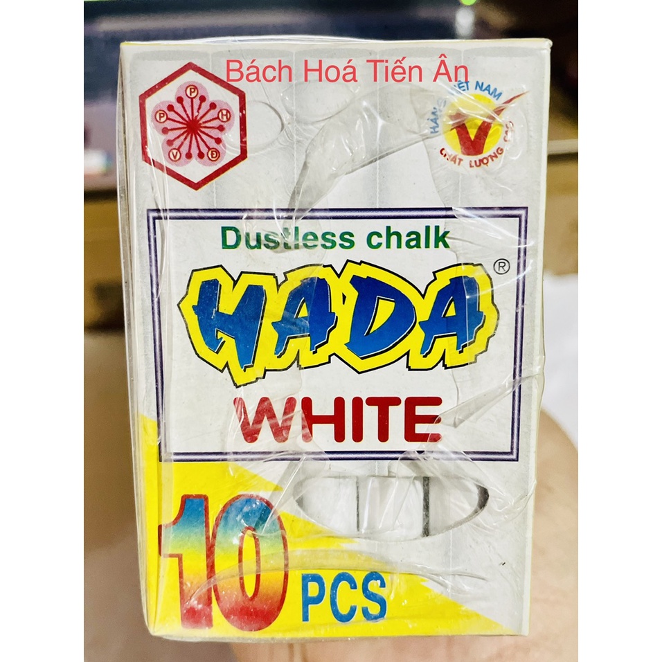 Lốc 10 Hộp  Phấn HADA Trắng Phấn Không Bụi Hộp 10 viên