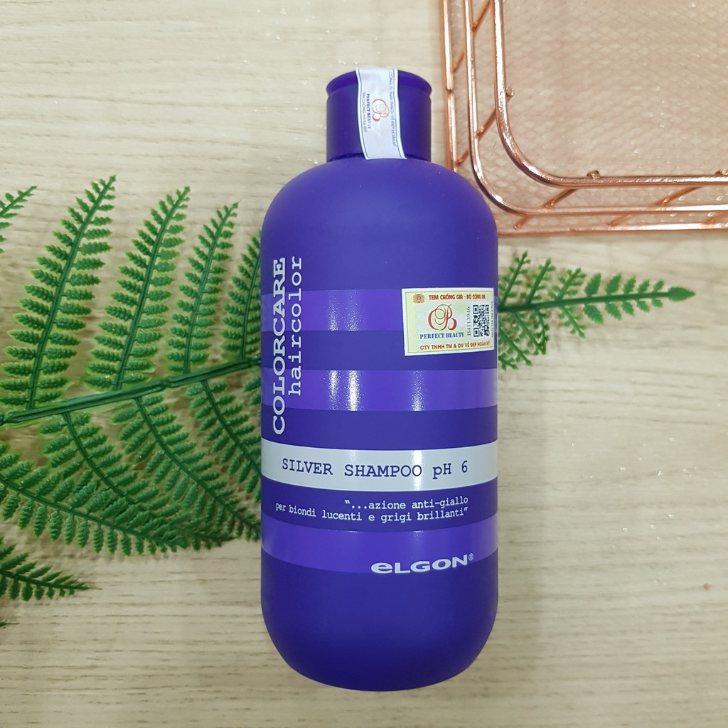 [FREE SHIP] Dầu gội tím ELGON dành cho tóc tẩy trắng, tóc bạch kim 300ml