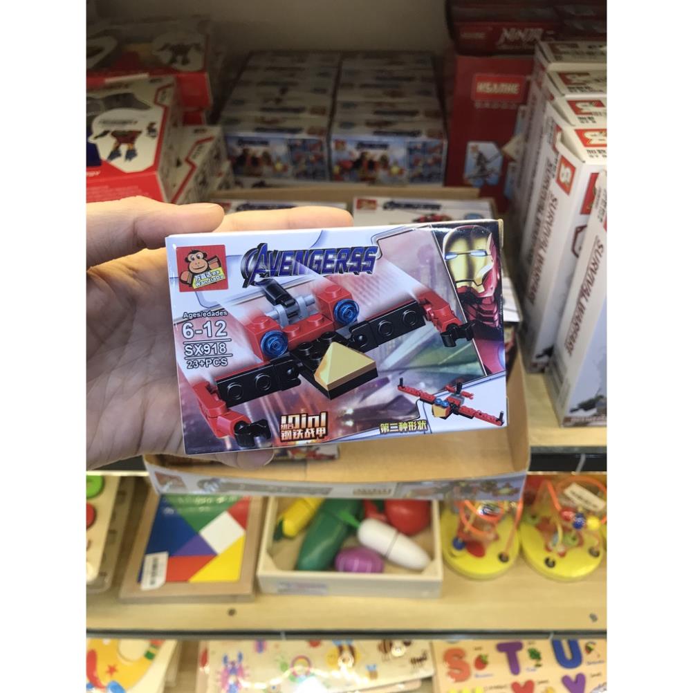 BỘ ĐỒ CHƠI XẾP HÌNH Mô Hình Lego Người Sắt, Lắp Ráp Mô Hình Iron Man