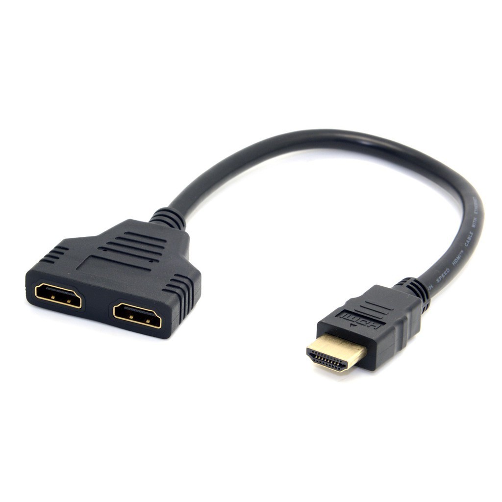 Dây chia tín hiệu HDMI 1 ra 2 - màu Đen
