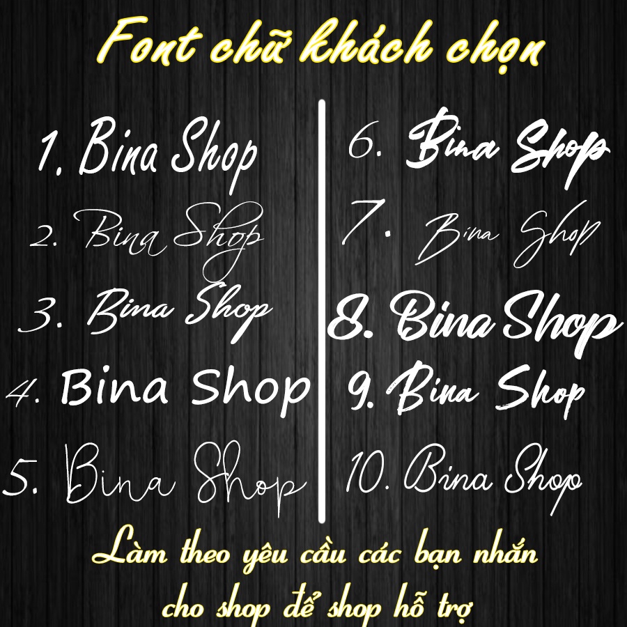 Đèn led neon theo tên - Đèn Decor chữ theo yêu cầu - BinaShop