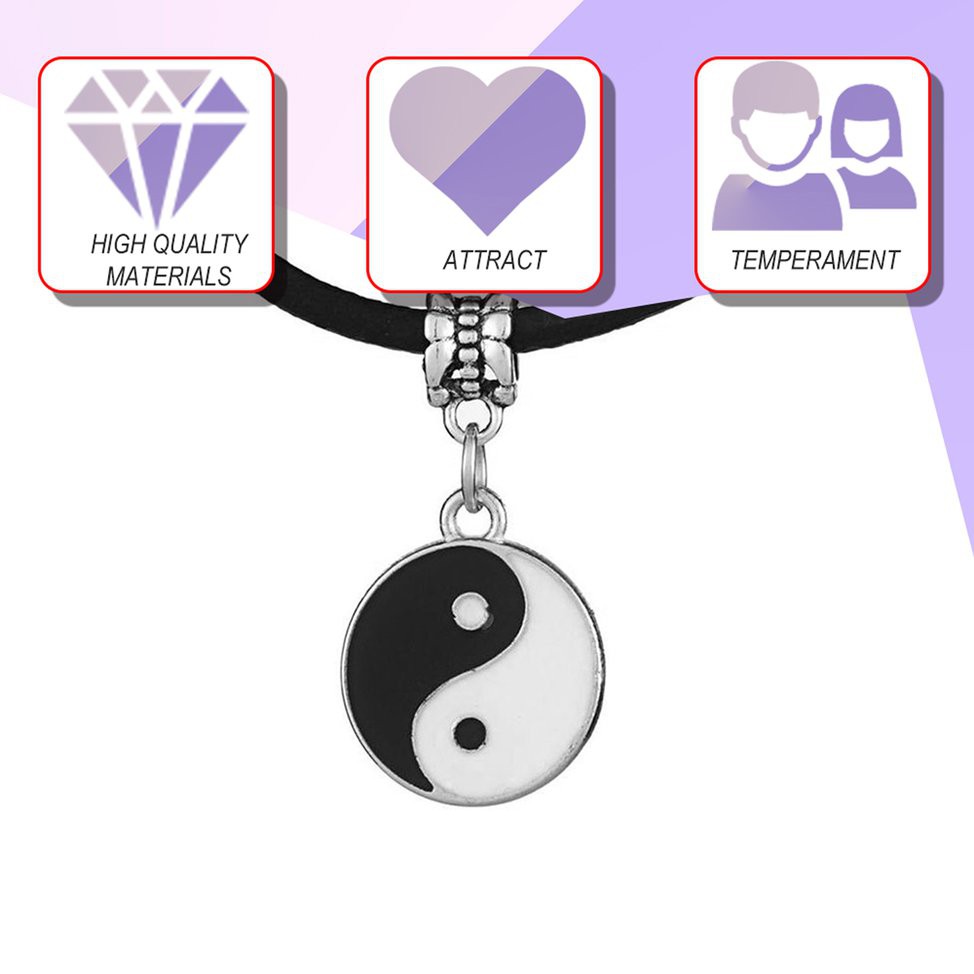 vòng cổ Mặt Âm Dương Âm Dương Unisex