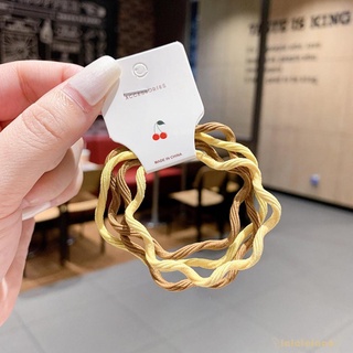 Laa6-4 Miếng Co Giãn Tóc Scrunchies Thời Trang Dây Buộc Tóc Sóng