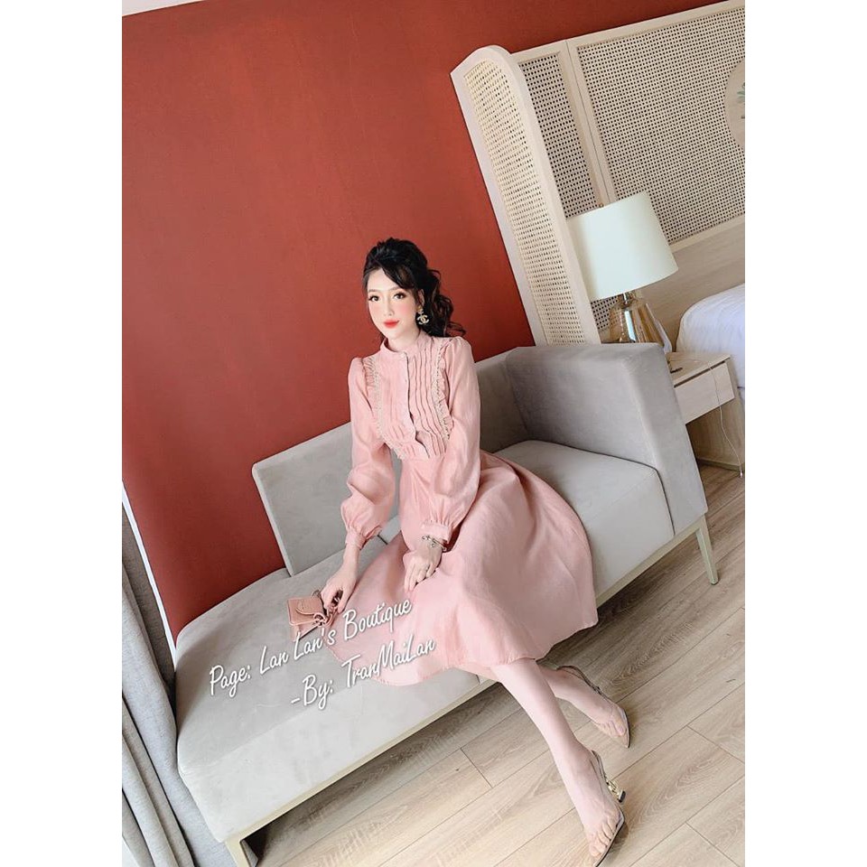 Váy voan thô đính cúc nhỏ ngực bánh bèo(kèm video,ảnh thật) | BigBuy360 - bigbuy360.vn