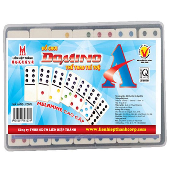 Cờ Domino Loại Lớn + TẶNG Hộp Đựng Cờ - Cờ Domino Liên Hiệp Thành Màu Trắng Ngà