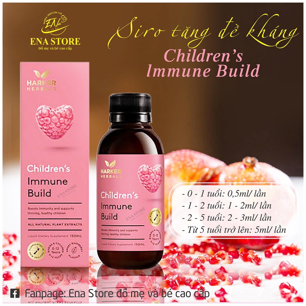 Siro Children's Immune Build Harker hồng 150ml
