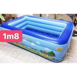 Bể bơi 1m8 3 tầng hình chữ nhật