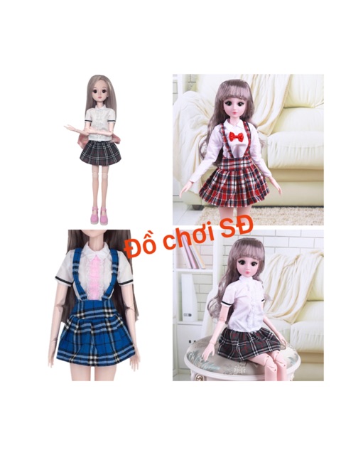 Đầm học sinh búp bê 60 cm