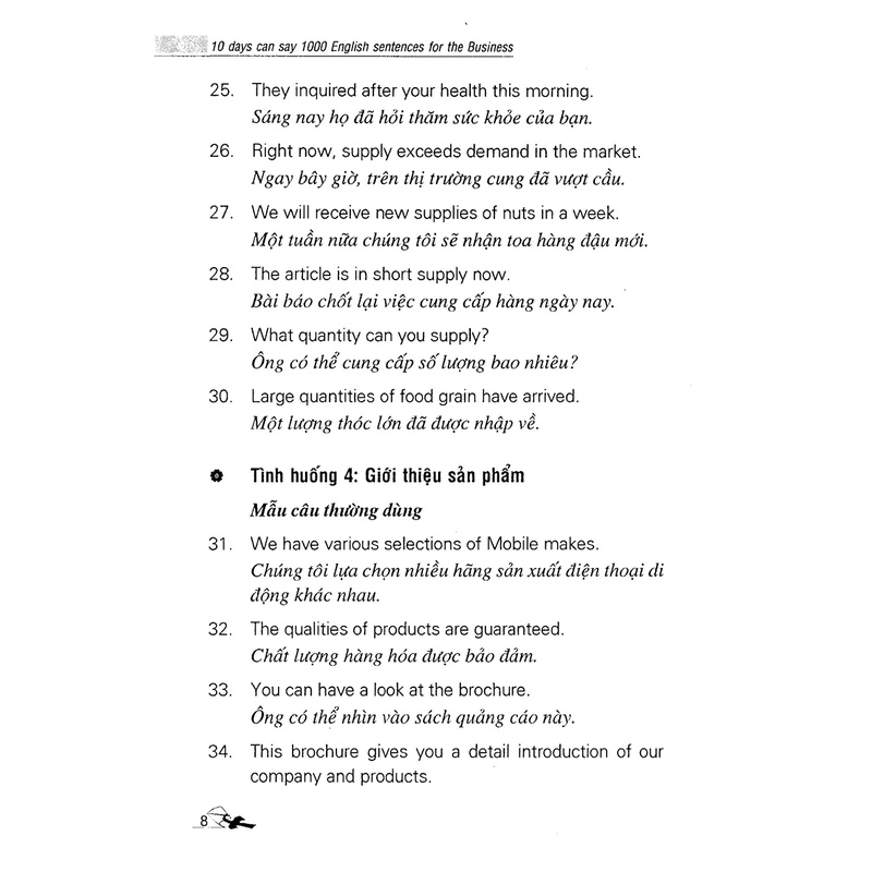 Sách 10 Ngày Có Thể Nói 1000 Câu Tiếng Anh Kinh Doanh (Kèm CD)