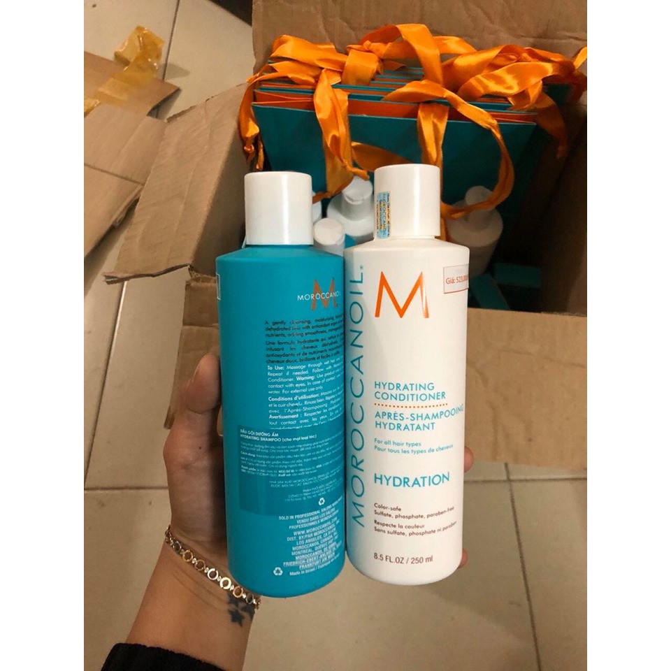 [ CHÍNH HÃNG ] Dầu Gội xả Moroccanoil dưỡng ẩm Hydration 250ml*2