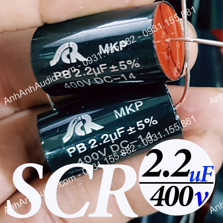 Tụ loa 22uF 25uF 400V SCR cao cấp